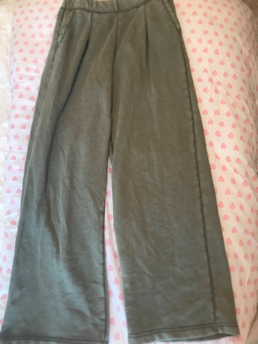 aerie green sweats